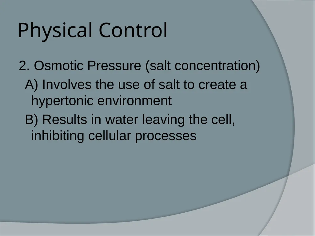 Physical & Chemical Control of Microbes Chapter 11 - slide 46 of 61