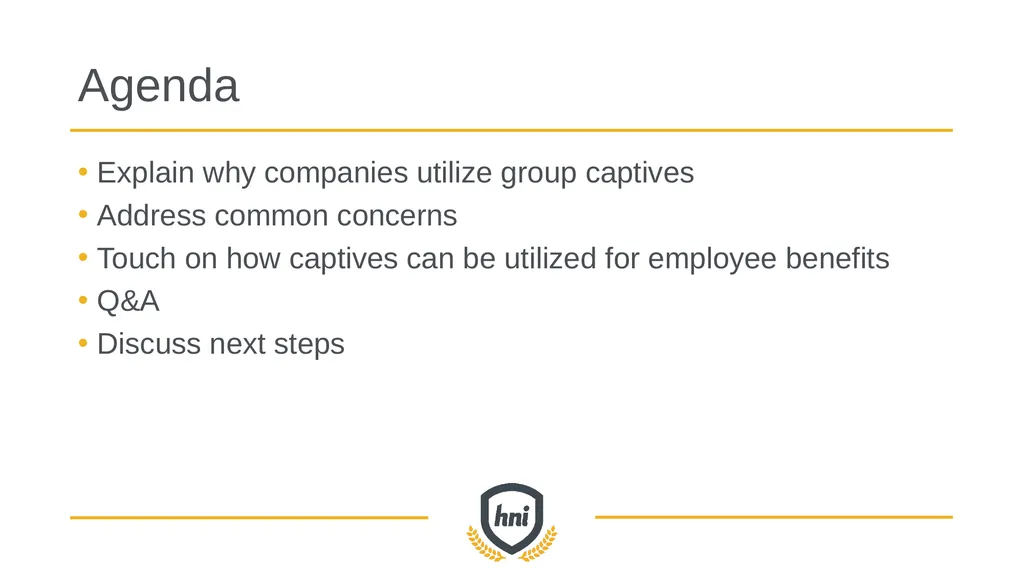GROUP captive overview How high-performing - slide 2 of 33