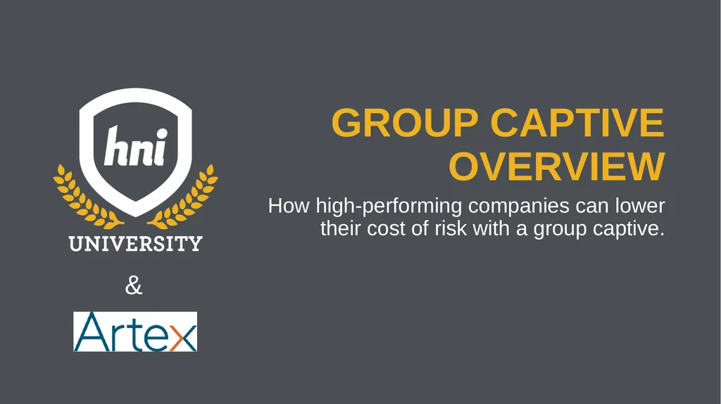 GROUP captive overview How high-performing - slide 1 of 33