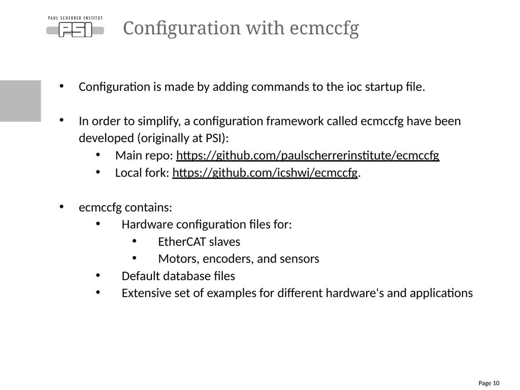 Review of the open source EtherCAT Motion Control - slide 10 of 15