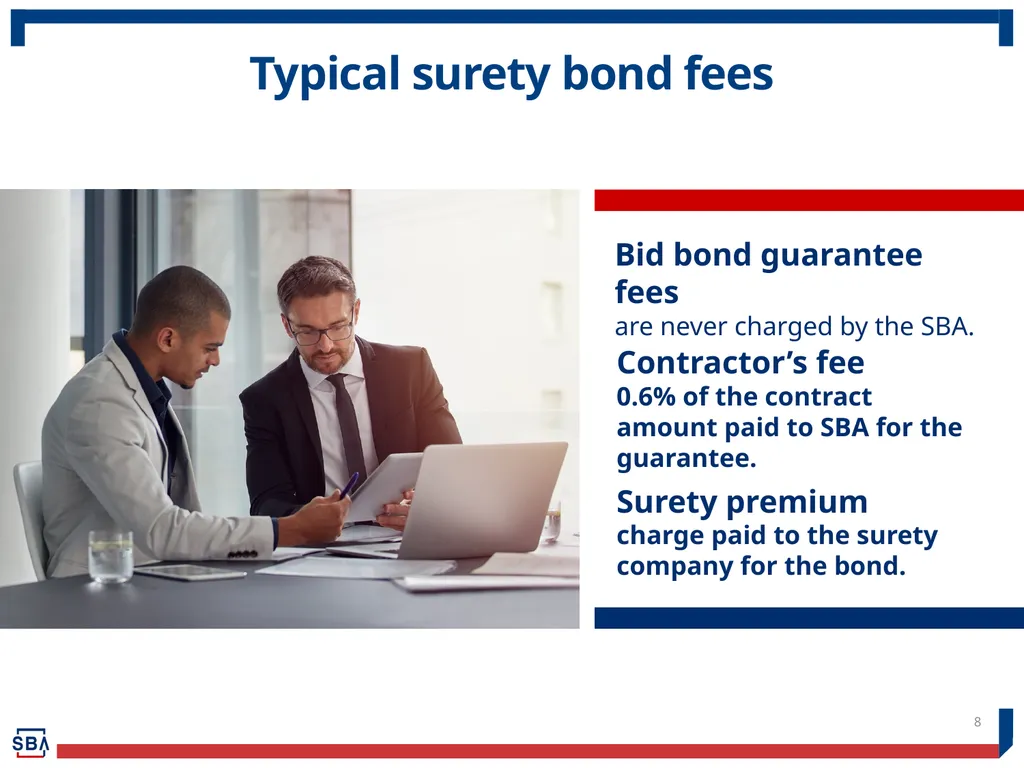 Surety Bond Guarantee Program for Small Businesses - slide 8 of 12