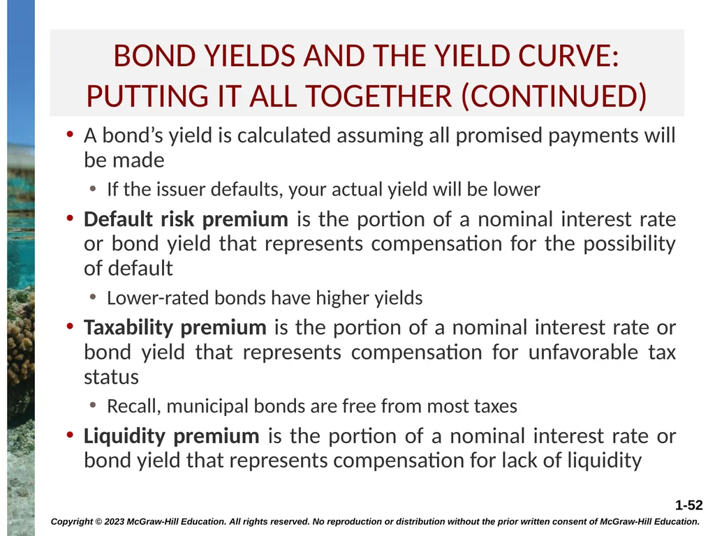 INTEREST RATES AND BOND VALUATION CHAPTER 7 - slide 52 of 55