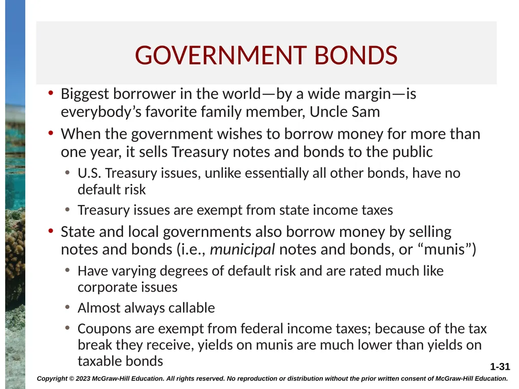 INTEREST RATES AND BOND VALUATION CHAPTER 7 - slide 31 of 55