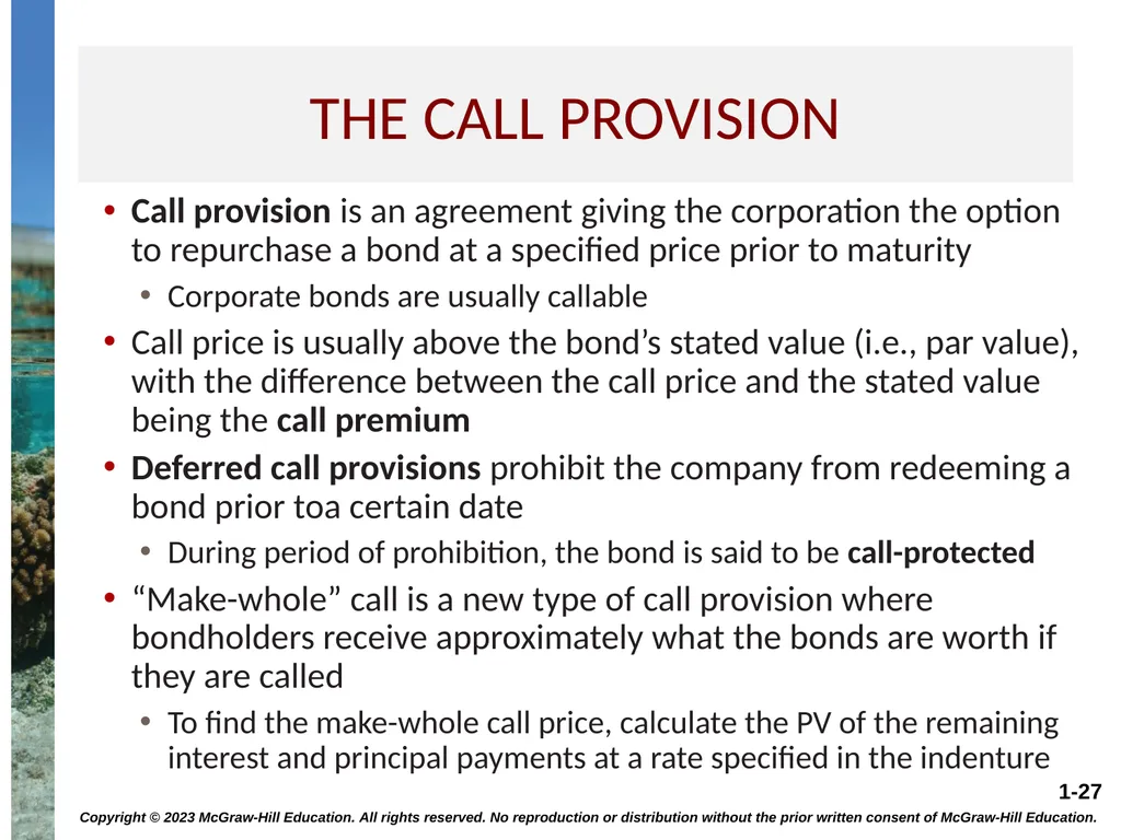 INTEREST RATES AND BOND VALUATION CHAPTER 7 - slide 27 of 55