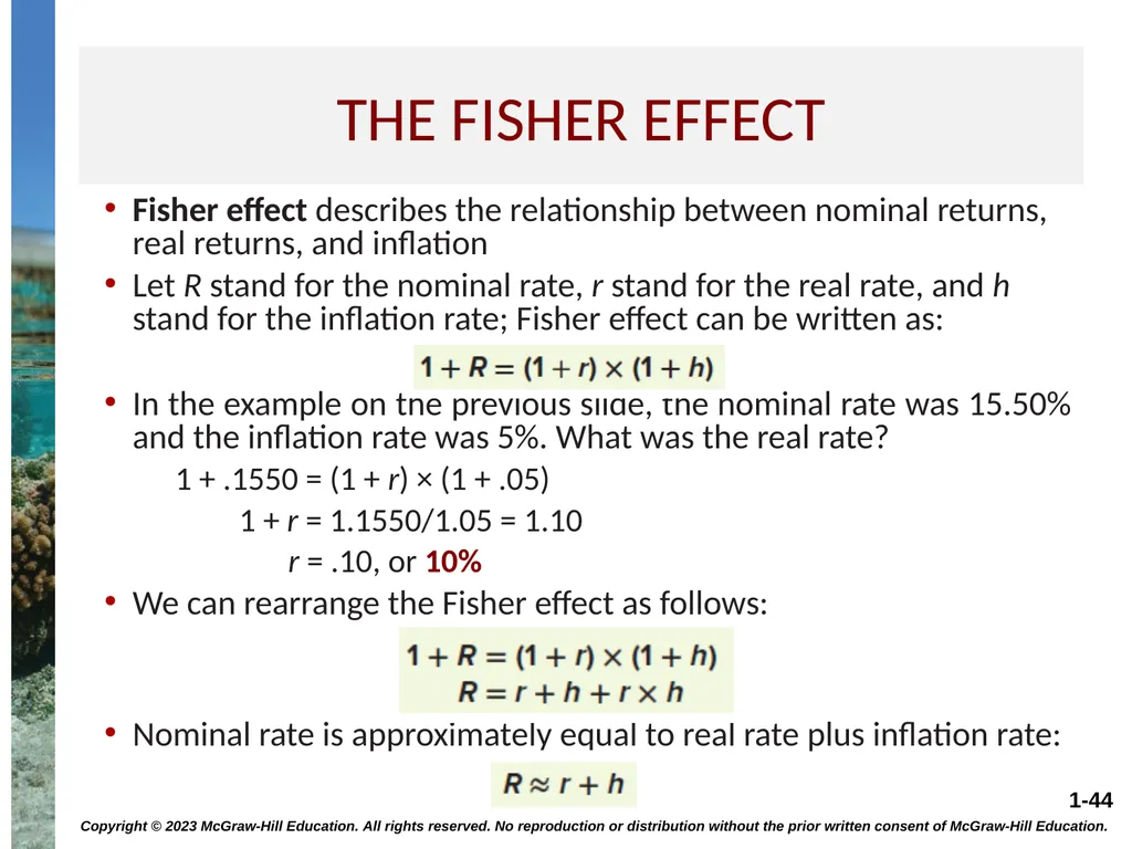 INTEREST RATES AND BOND VALUATION CHAPTER 7 - slide 44 of 55