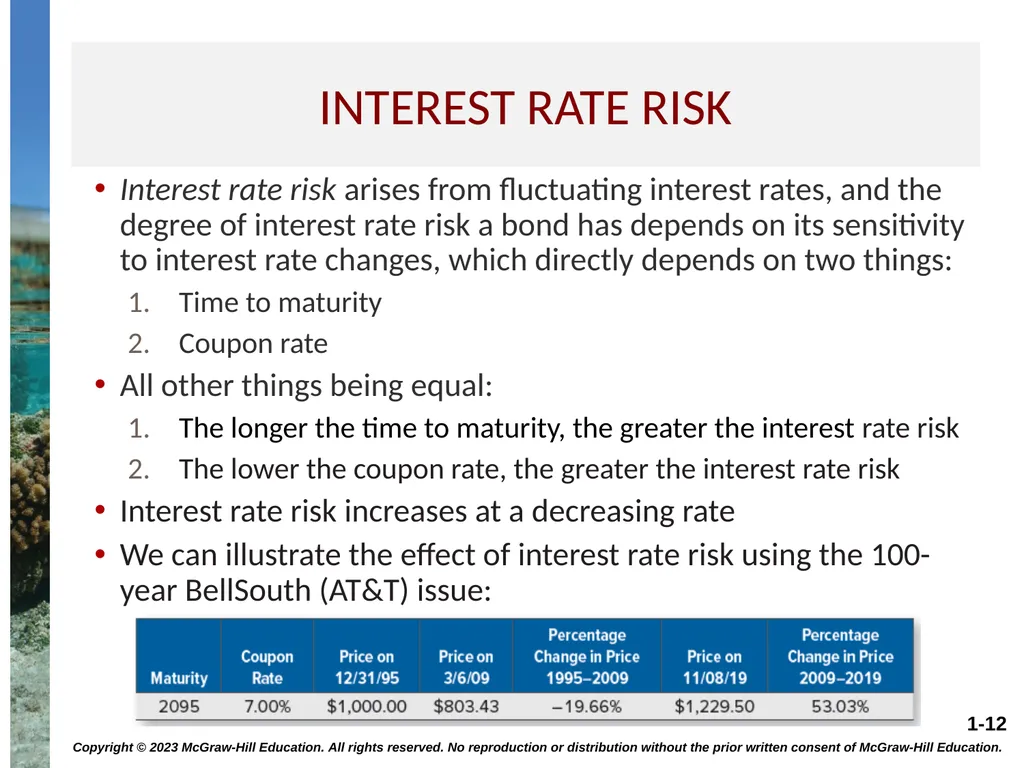 INTEREST RATES AND BOND VALUATION CHAPTER 7 - slide 12 of 55