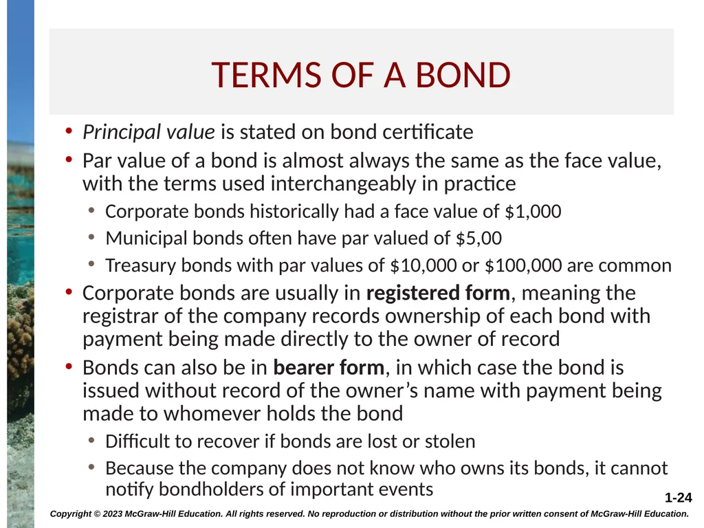 INTEREST RATES AND BOND VALUATION CHAPTER 7 - slide 24 of 55