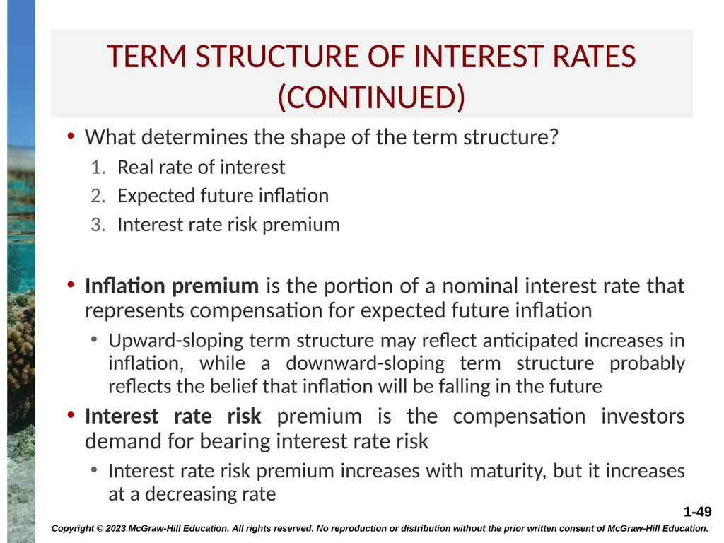 INTEREST RATES AND BOND VALUATION CHAPTER 7 - slide 49 of 55