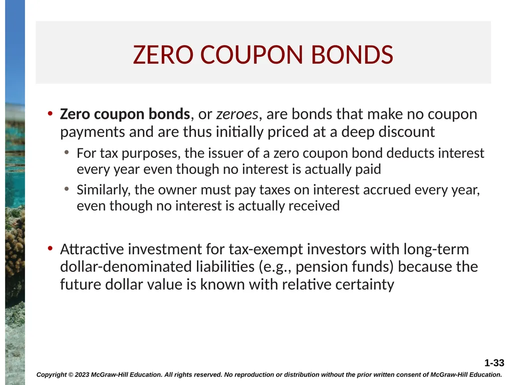 INTEREST RATES AND BOND VALUATION CHAPTER 7 - slide 33 of 55