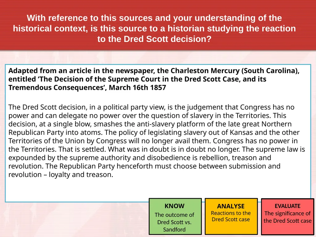 Dred Scott Your revision grid needs completing up - slide 9 of 10