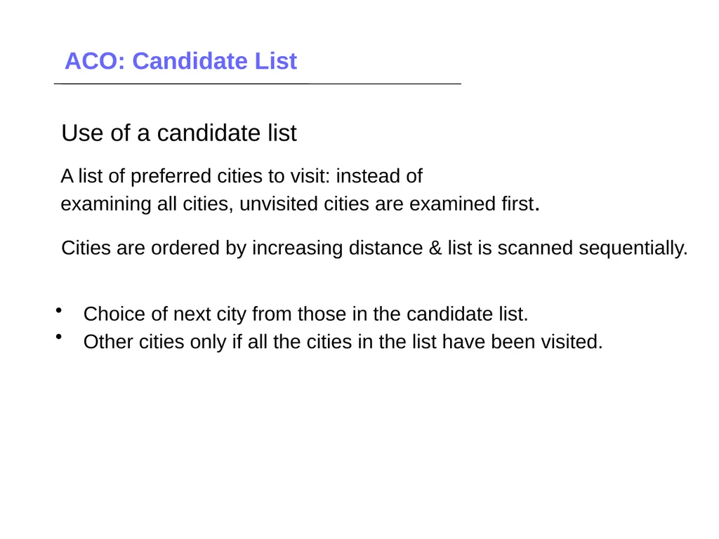 Ant Colony Optimization Prepared by: Ahmad - slide 45 of 50