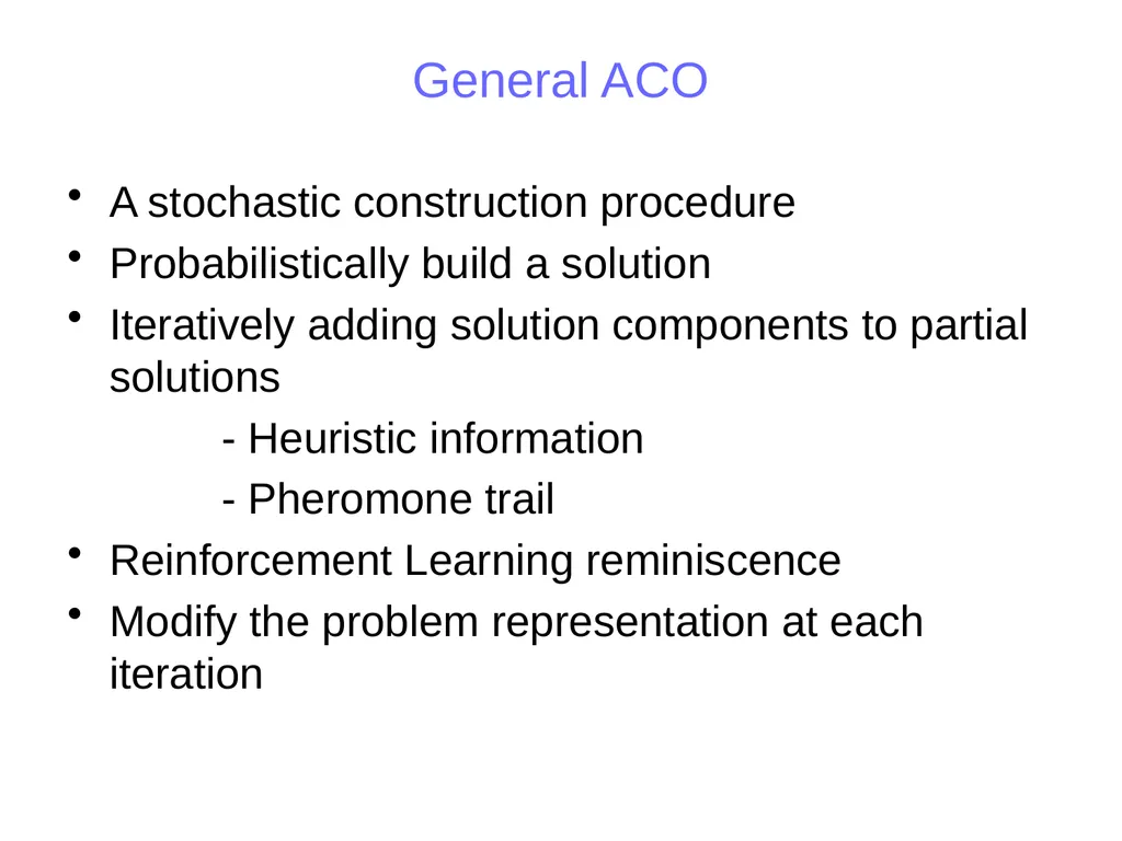 Ant Colony Optimization Prepared by: Ahmad - slide 22 of 50