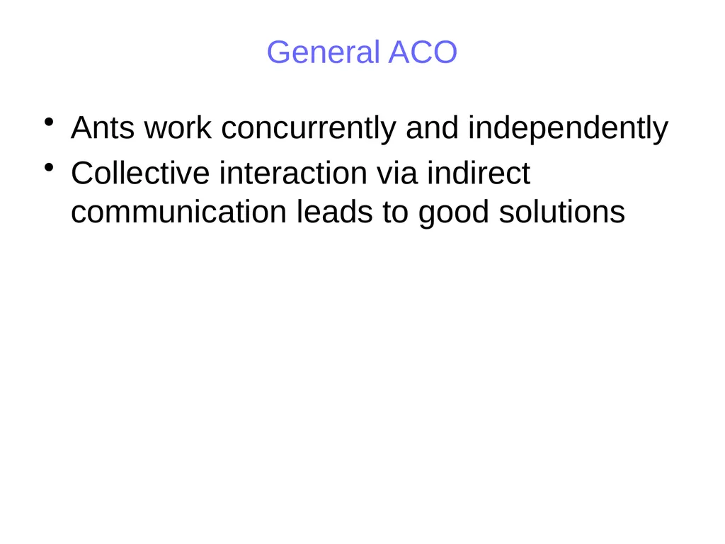 Ant Colony Optimization Prepared by: Ahmad - slide 23 of 50