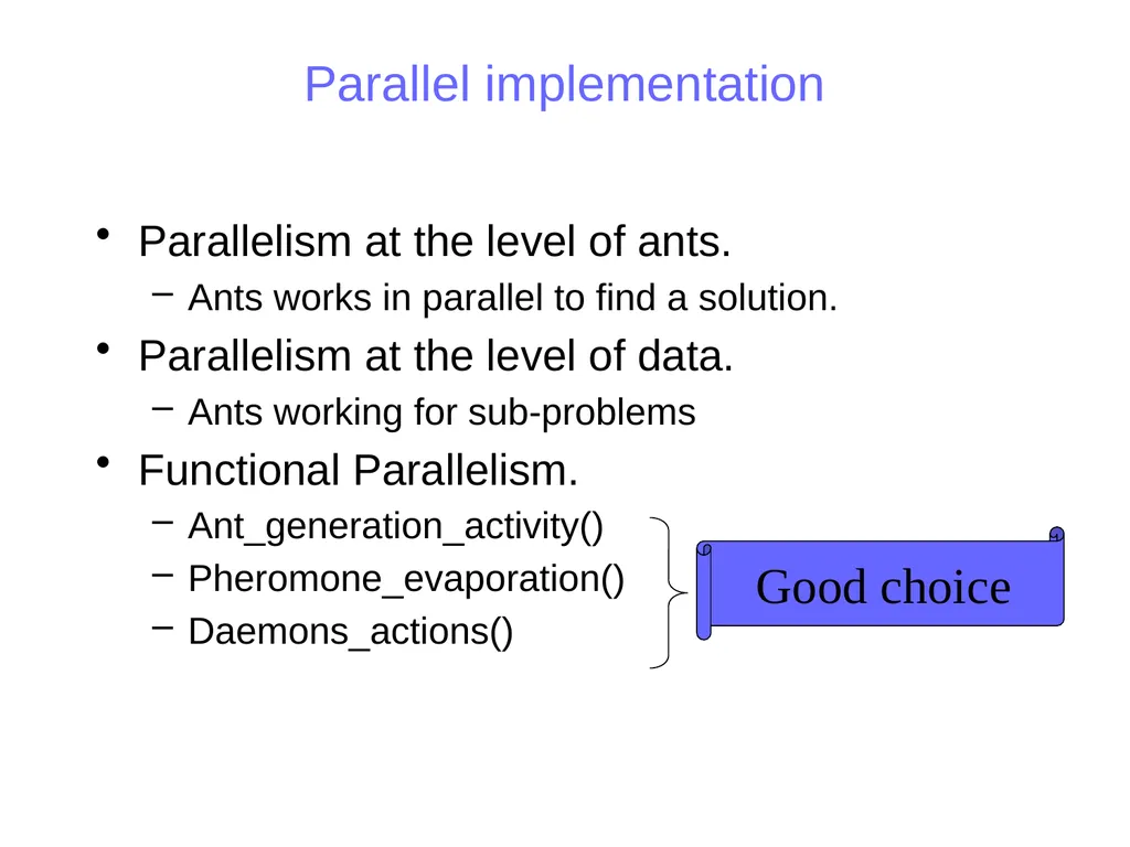 Ant Colony Optimization Prepared by: Ahmad - slide 47 of 50
