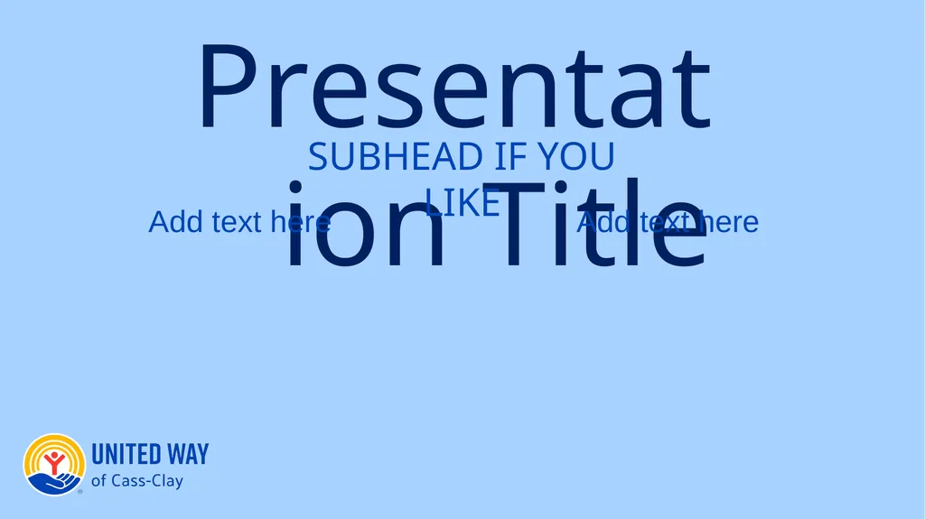 Welcome! Presentation Title SUBHEAD IF YOU LIKE - slide 3 of 11