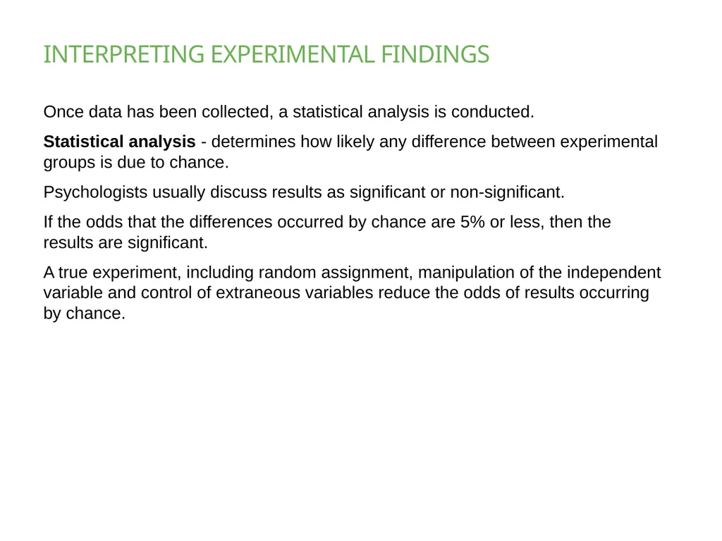 Chapter 2 PSYCHOLOGICAL RESEARCH PowerPoint Image - slide 27 of 34