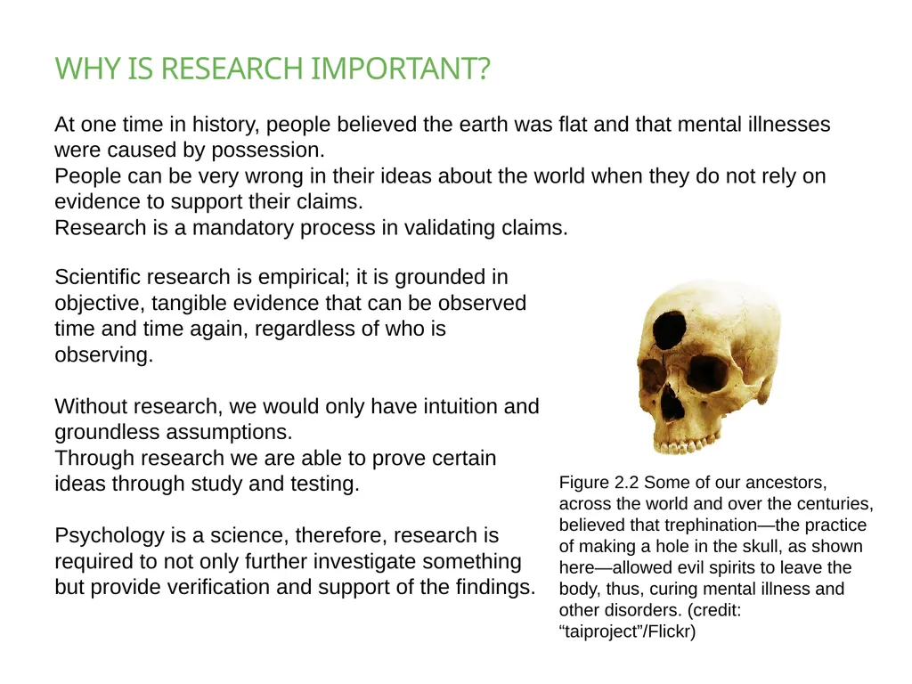 Chapter 2 PSYCHOLOGICAL RESEARCH PowerPoint Image - slide 3 of 34
