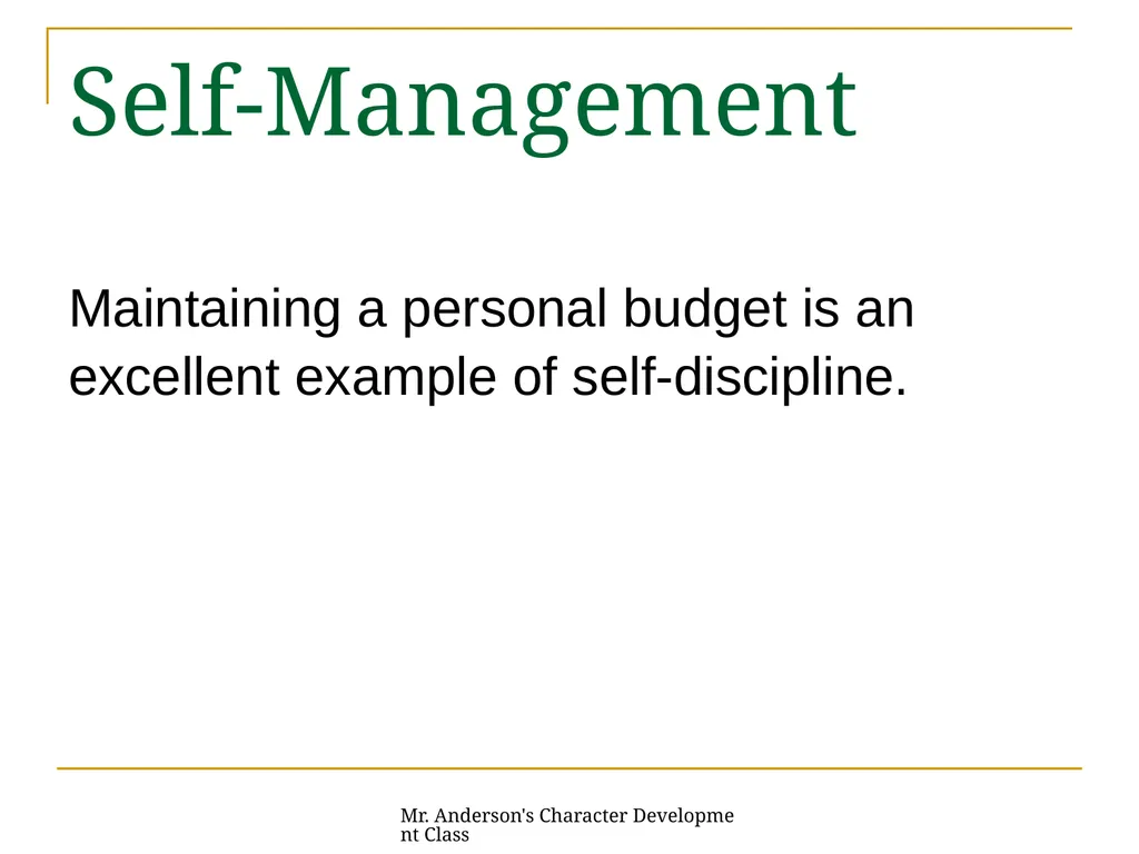 Mr. Anderson's Character Development Class - slide 16 of 31