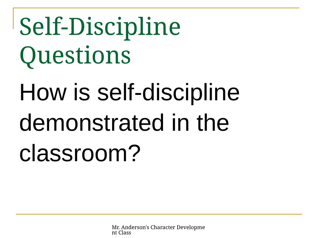 Mr. Anderson's Character Development Class - slide 19 of 31