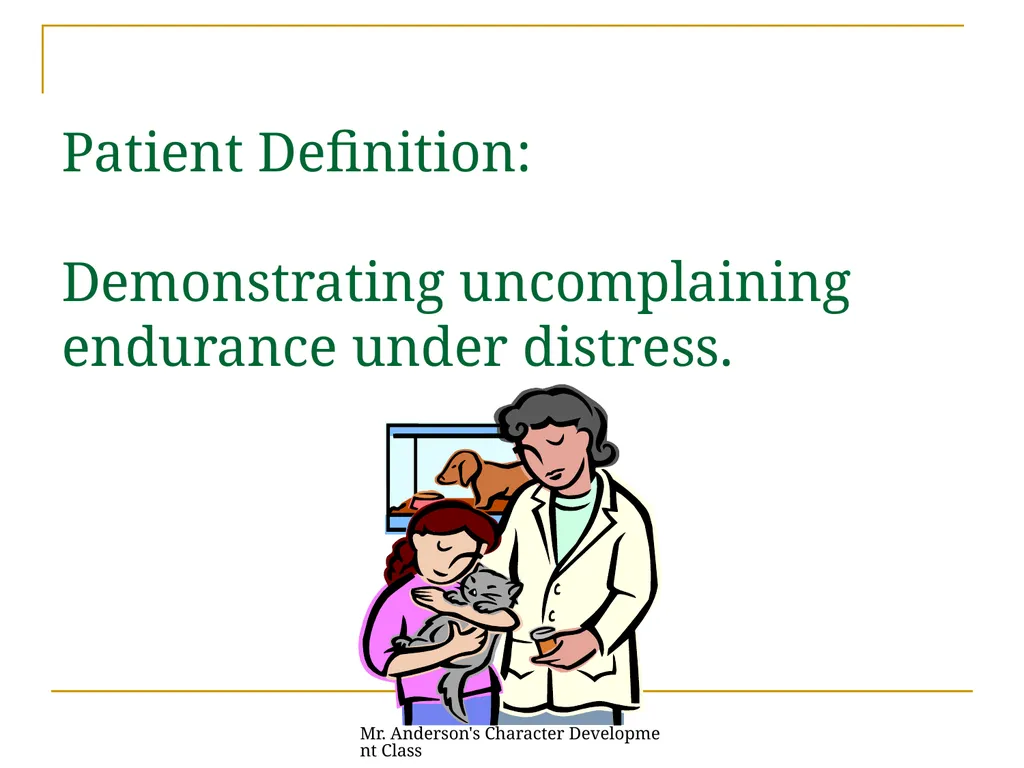 Mr. Anderson's Character Development Class - slide 6 of 31