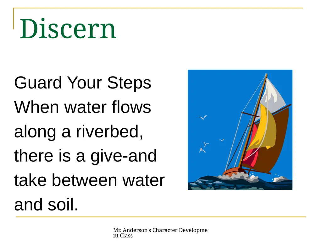 Mr. Anderson's Character Development Class - slide 9 of 31