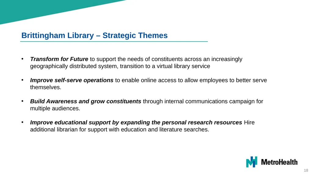Brittingham Memorial Library Strategic Planning - slide 18 of 42