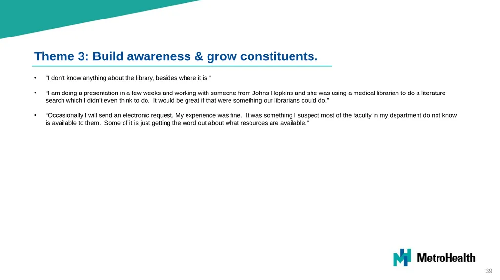 Brittingham Memorial Library Strategic Planning - slide 39 of 42