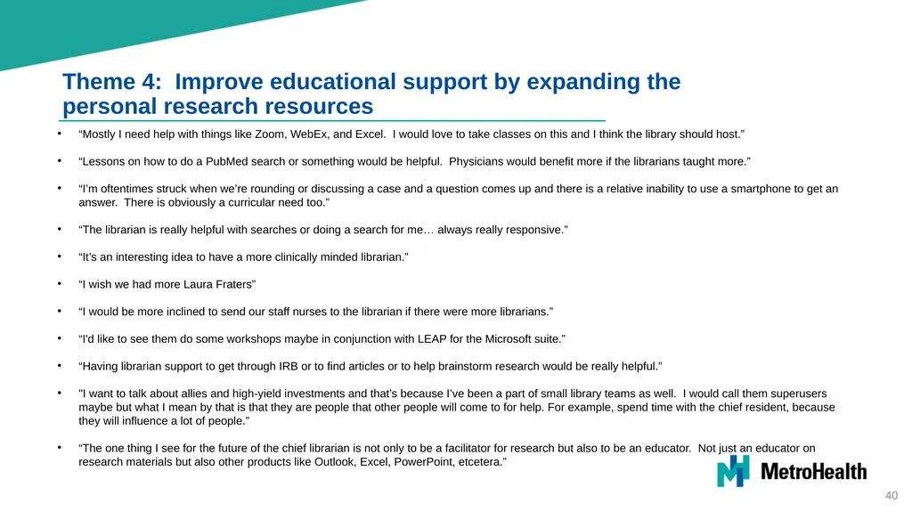 Brittingham Memorial Library Strategic Planning - slide 40 of 42