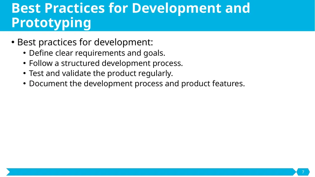 Development and Prototyping SE495: Software - slide 7 of 70