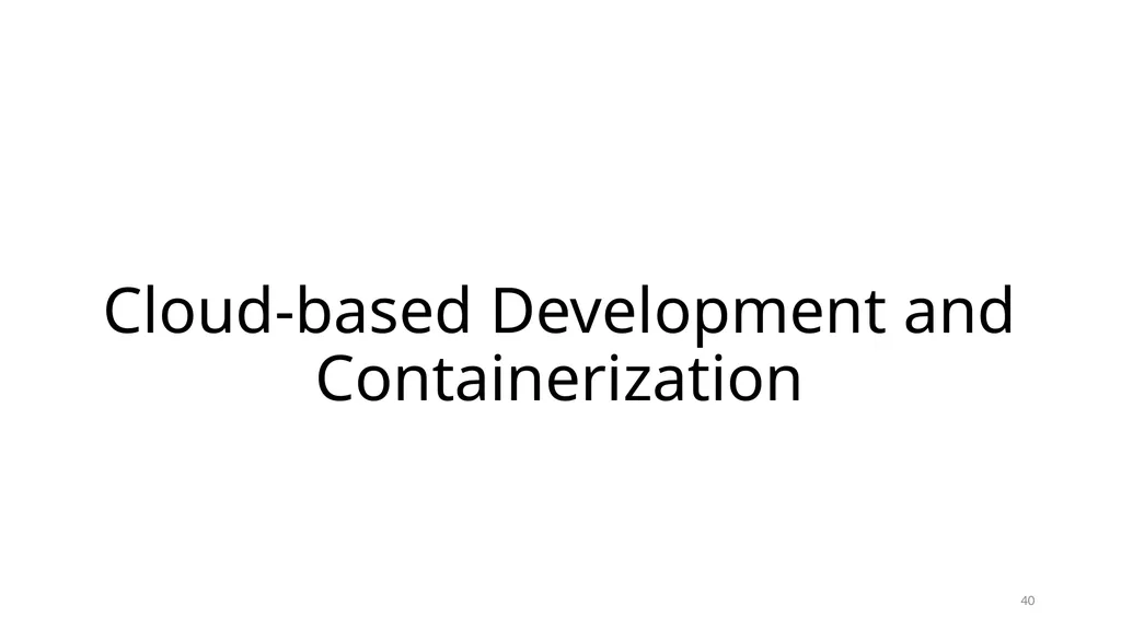 Development and Prototyping SE495: Software - slide 40 of 70