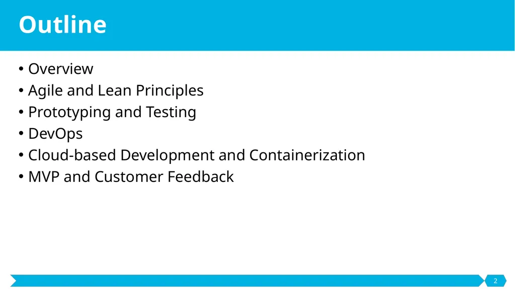 Development and Prototyping SE495: Software - slide 2 of 70