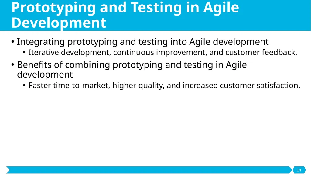 Development and Prototyping SE495: Software - slide 31 of 70
