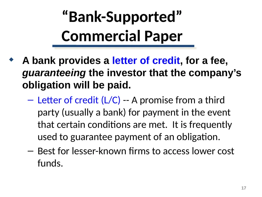 Short-Term Financing Spontaneous Financing - slide 17 of 38
