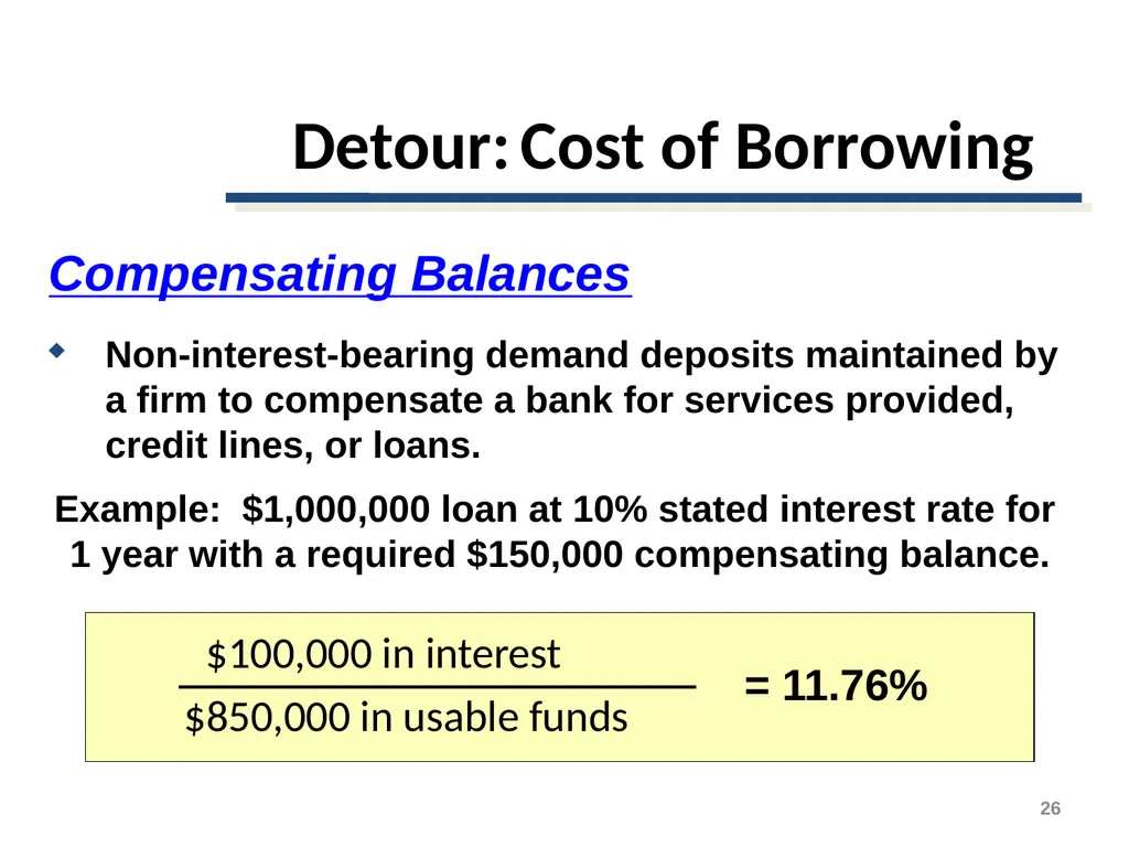 Short-Term Financing Spontaneous Financing - slide 26 of 38