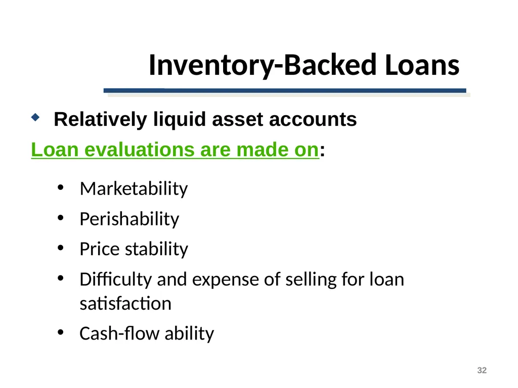 Short-Term Financing Spontaneous Financing - slide 32 of 38