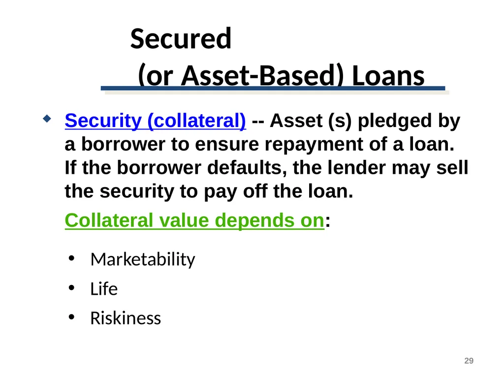 Short-Term Financing Spontaneous Financing - slide 29 of 38