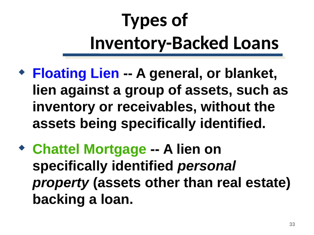 Short-Term Financing Spontaneous Financing - slide 33 of 38