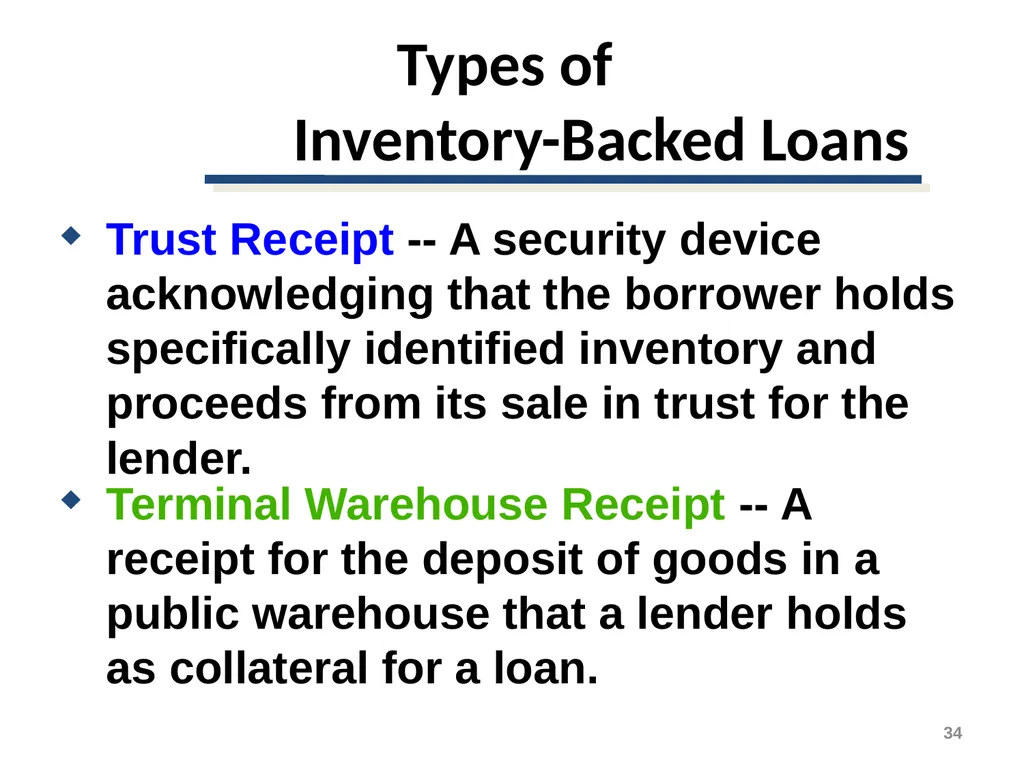 Short-Term Financing Spontaneous Financing - slide 34 of 38