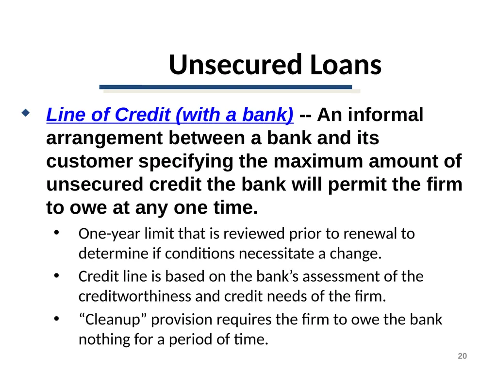 Short-Term Financing Spontaneous Financing - slide 20 of 38