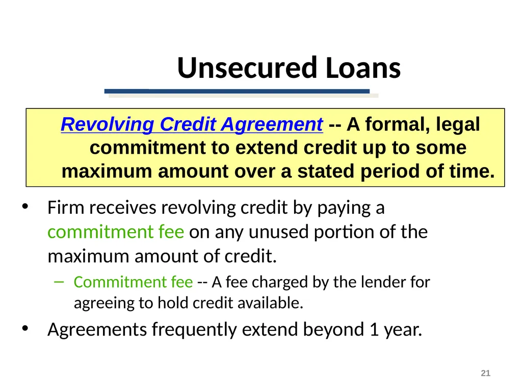 Short-Term Financing Spontaneous Financing - slide 21 of 38