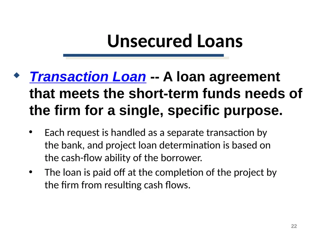Short-Term Financing Spontaneous Financing - slide 22 of 38