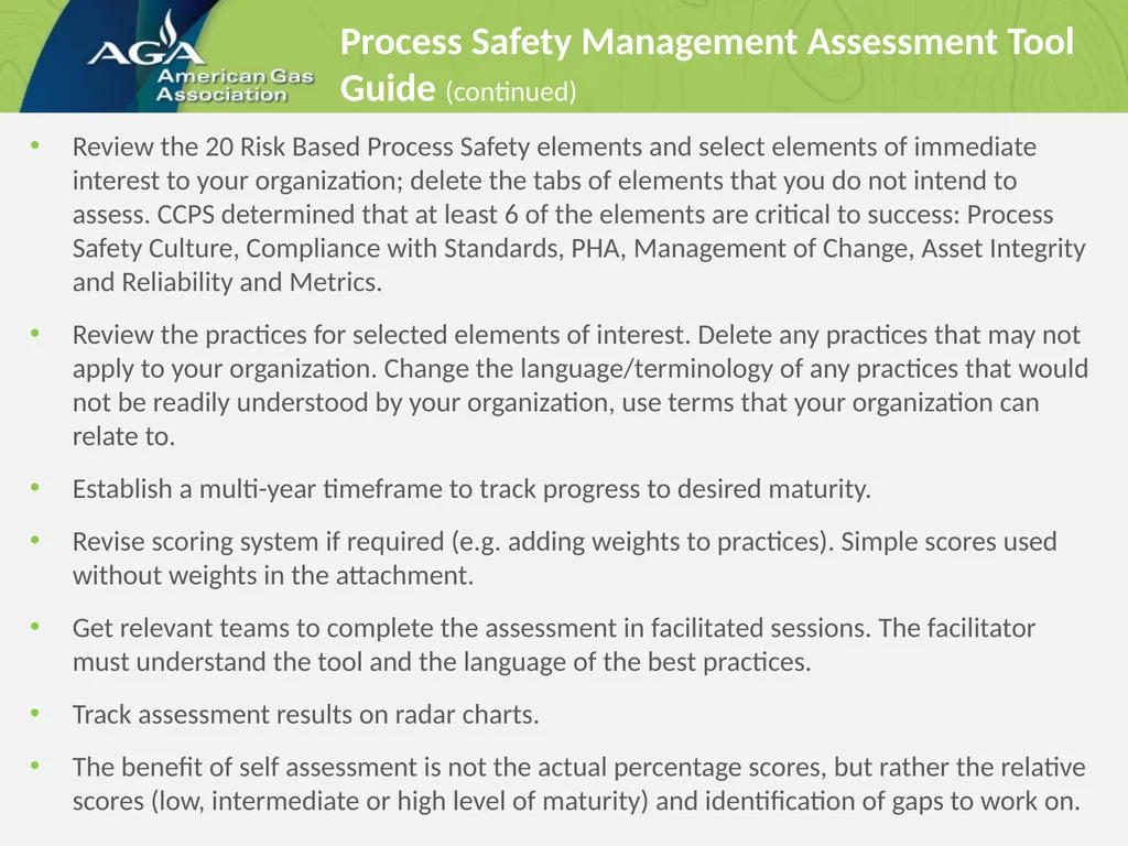 Implementation of a Risk-Based Process Safety - slide 21 of 22