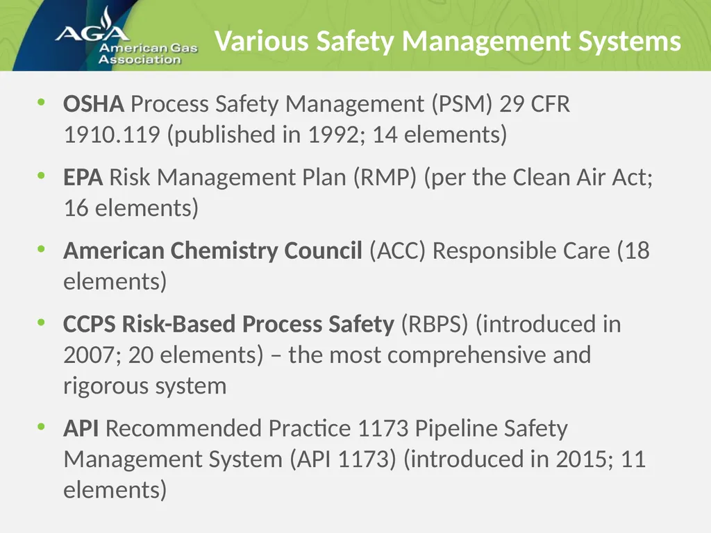 Implementation of a Risk-Based Process Safety - slide 5 of 22