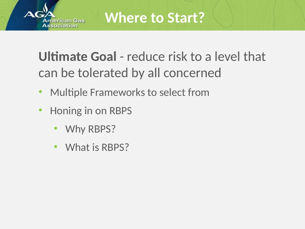 Implementation of a Risk-Based Process Safety - slide 10 of 22