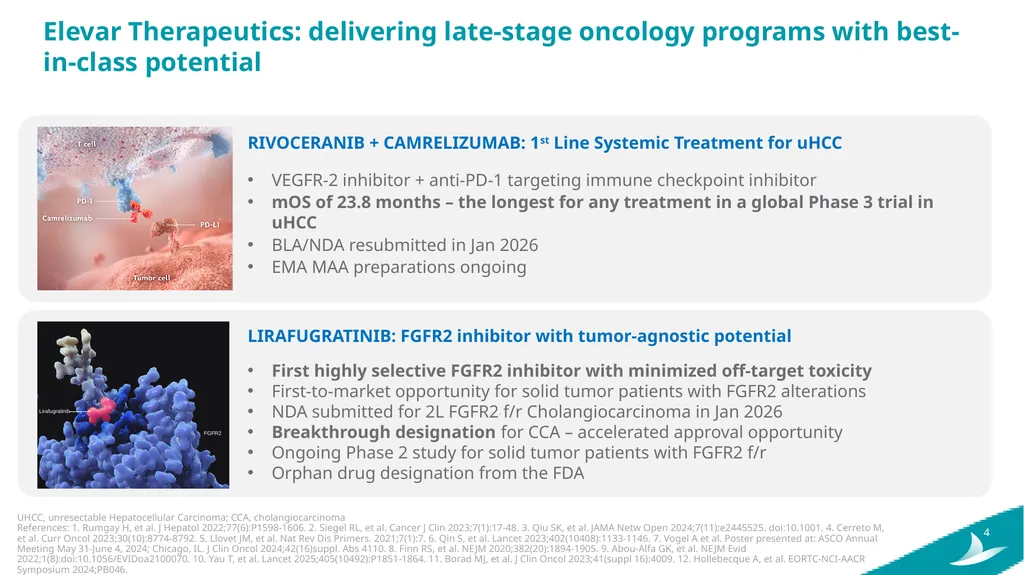 Elevar Therapeutics Elevating Treatment Outcomes - slide 4 of 25