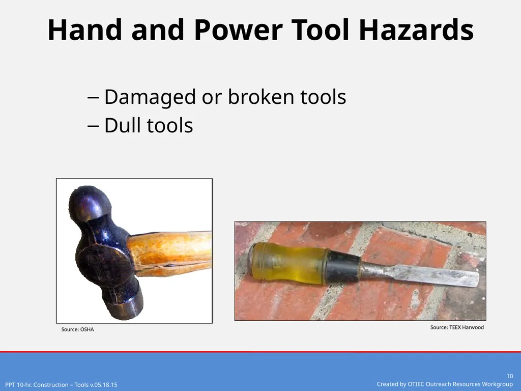 Tools – Hand and Power 10-Hour Construction - slide 10 of 38