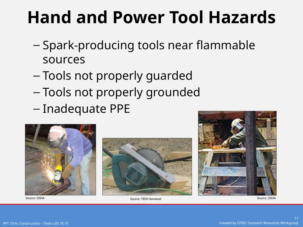 Tools – Hand and Power 10-Hour Construction - slide 11 of 38
