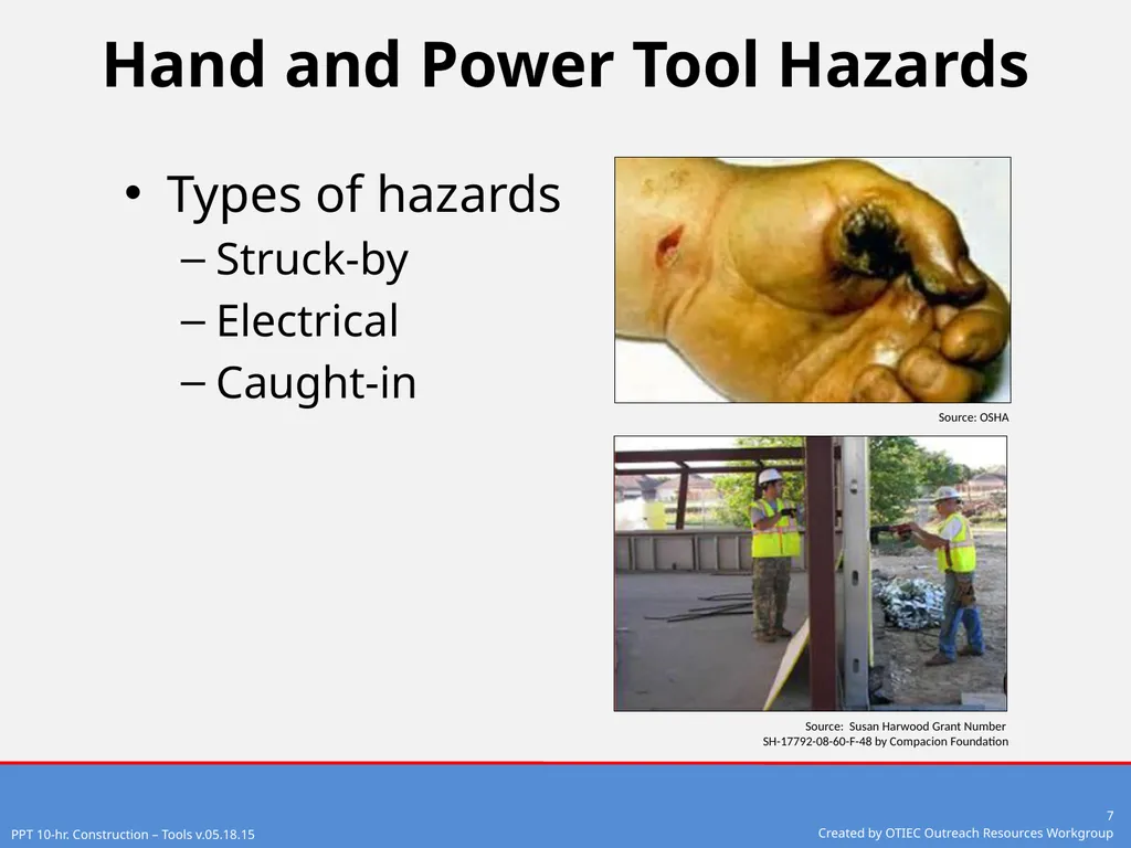 Tools – Hand and Power 10-Hour Construction - slide 7 of 38