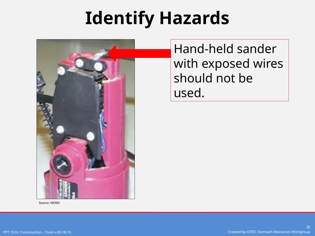 Tools – Hand and Power 10-Hour Construction - slide 30 of 38