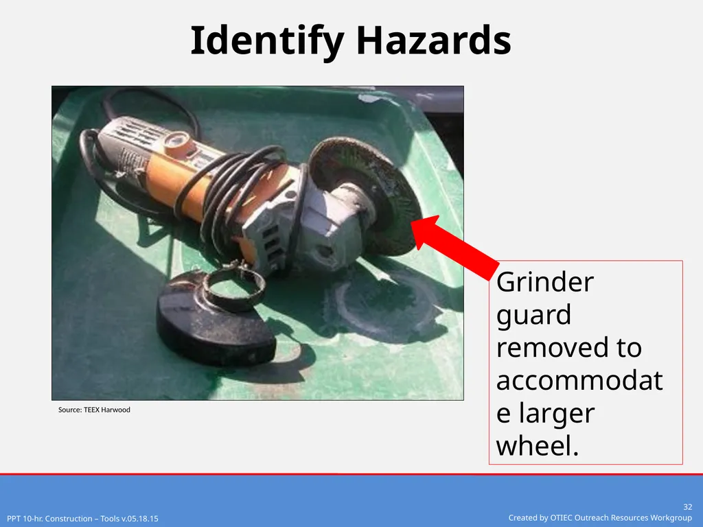 Tools – Hand and Power 10-Hour Construction - slide 32 of 38